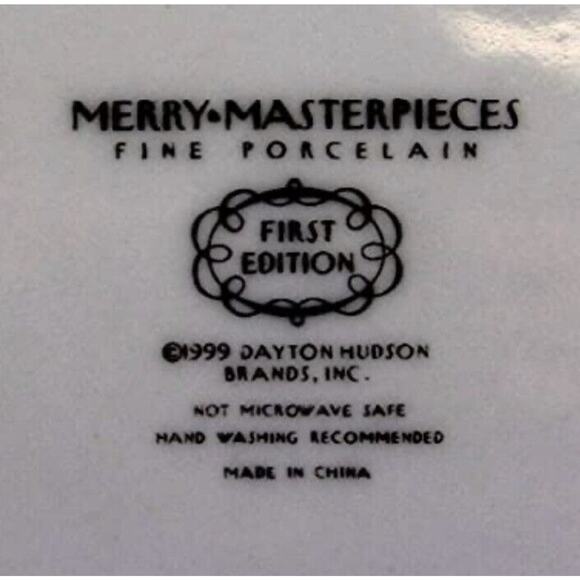 Vintage 1999 Christmas National Monuments 4 Dessert Plate & Mug Cup Set NEW - Picture 11 of 12